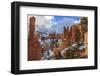 Hoodoos and Snow with Layers of Cloud-Eleanor Scriven-Framed Photographic Print