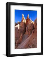 Hoodoos Backlit by Winter Early Morning Sun, Queen's Garden Trail, Bryce Canyon National Park-Eleanor Scriven-Framed Photographic Print