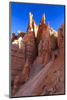 Hoodoos Backlit by Winter Early Morning Sun, Queen's Garden Trail, Bryce Canyon National Park-Eleanor Scriven-Mounted Photographic Print
