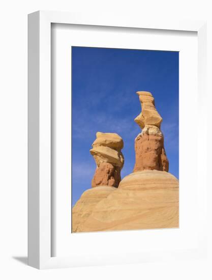 Hoodoos, Devils Garden, Grand Staircase Escalante National Monument, Utah, U.S.A.-Gary Cook-Framed Photographic Print