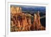 Hoodoos Lit by Late Afternoon Sun with Distant View in Winter-Eleanor Scriven-Framed Photographic Print