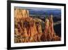 Hoodoos Lit by Late Afternoon Sun with Distant View in Winter-Eleanor Scriven-Framed Photographic Print