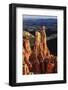 Hoodoos Lit by Late Afternoon Sun with Distant View in Winter-Eleanor Scriven-Framed Photographic Print