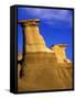 Hoodoos near Drumheller, Alberta, Canada-Chuck Haney-Framed Stretched Canvas