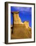 Hoodoos near Drumheller, Alberta, Canada-Chuck Haney-Framed Photographic Print