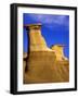 Hoodoos near Drumheller, Alberta, Canada-Chuck Haney-Framed Photographic Print