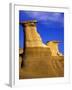 Hoodoos near Drumheller, Alberta, Canada-Chuck Haney-Framed Photographic Print