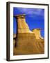 Hoodoos near Drumheller, Alberta, Canada-Chuck Haney-Framed Photographic Print