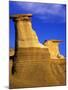 Hoodoos near Drumheller, Alberta, Canada-Chuck Haney-Mounted Photographic Print