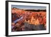 Hoodoos, Rim and Snow Lit by Strong Dawn Light, Queen's Garden Trail at Sunrise Point-Eleanor Scriven-Framed Photographic Print