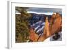 Hoodoos Strongly Lit by Early Morning Sun with Heavy Cloud-Eleanor Scriven-Framed Photographic Print