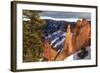 Hoodoos Strongly Lit by Early Morning Sun with Heavy Cloud-Eleanor Scriven-Framed Photographic Print