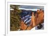 Hoodoos Strongly Lit by Early Morning Sun with Heavy Cloud-Eleanor Scriven-Framed Photographic Print