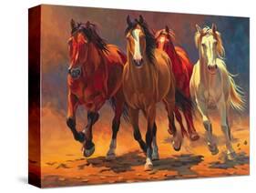 Hoofbeats and Heartbeats-Nancy Davidson-Stretched Canvas