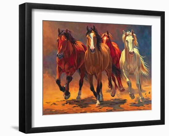 Hoofbeats and Heartbeats-Nancy Davidson-Framed Art Print