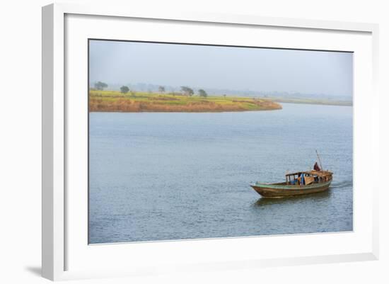 Hooghly River, Part of the Ganges River, West Bengal, India, Asia-Bruno Morandi-Framed Photographic Print