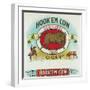 Hook'em Cow Brand Cigar Box Label-Lantern Press-Framed Art Print