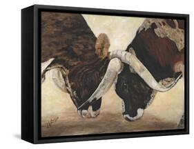 Hook 'em Horns I-Kathy Winkler-Framed Stretched Canvas