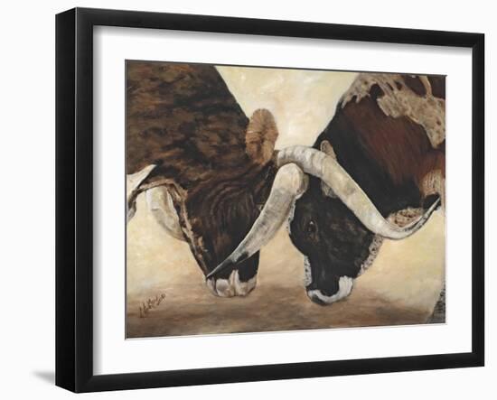 Hook 'em Horns I-Kathy Winkler-Framed Art Print