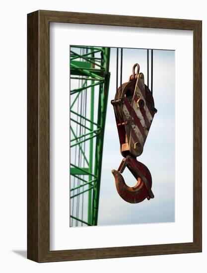 Hook on Construction Crane-Chris Henderson-Framed Photographic Print