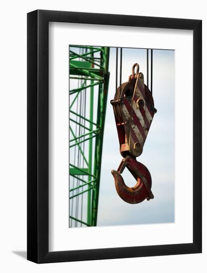 Hook on Construction Crane-Chris Henderson-Framed Photographic Print