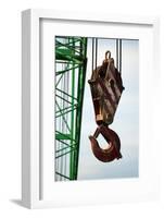 Hook on Construction Crane-Chris Henderson-Framed Photographic Print