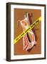 Hooked Pork-null-Framed Art Print