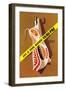 Hooked Pork-null-Framed Art Print