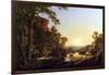 Hooker and Convoy Pass Through the Wilderness of Plymouth to Hartford-Frederic Edwin Church-Framed Art Print