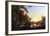 Hooker and Convoy Pass Through the Wilderness of Plymouth to Hartford-Frederic Edwin Church-Framed Art Print