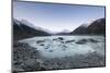 Hooker Glacier Lake, Mount Cook (Aoraki), Hooker Valley Trail, South Island, New Zealand-Ed Rhodes-Mounted Photographic Print