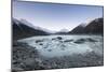 Hooker Glacier Lake, Mount Cook (Aoraki), Hooker Valley Trail, South Island, New Zealand-Ed Rhodes-Mounted Photographic Print