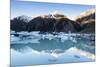 Hooker Glacier Lake, Mount Cook (Aoraki), Hooker Valley Trail, South Island, New Zealand-Ed Rhodes-Mounted Photographic Print