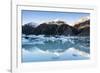 Hooker Glacier Lake, Mount Cook (Aoraki), Hooker Valley Trail, South Island, New Zealand-Ed Rhodes-Framed Photographic Print