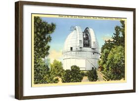 Hooker Reflector Telescope, Mt. Wilson-null-Framed Art Print