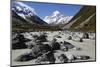 Hooker Valley and River with Mount Cook, Mount Cook National Park, Canterbury Region-Stuart Black-Mounted Photographic Print