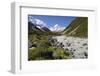 Hooker Valley and River with Mount Cook, Mount Cook National Park, Canterbury Region-Stuart Black-Framed Photographic Print