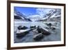 Hooker Valley Glacial Lake, Mt. Cook National Park, South Island, New Zealand-Paul Dymond-Framed Photographic Print