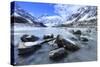 Hooker Valley Glacial Lake, Mt. Cook National Park, South Island, New Zealand-Paul Dymond-Stretched Canvas