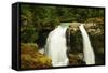 Hooksack Waterfalls, Mount Baker-Snoqualmie National Forest, Washington, USA-Michel Hersen-Framed Stretched Canvas