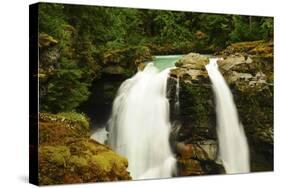 Hooksack Waterfalls, Mount Baker-Snoqualmie National Forest, Washington, USA-Michel Hersen-Stretched Canvas