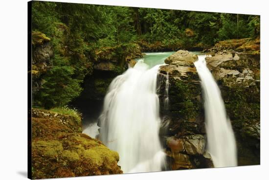 Hooksack Waterfalls, Mount Baker-Snoqualmie National Forest, Washington, USA-Michel Hersen-Stretched Canvas
