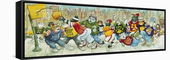 Hoop Cats-Bill Bell-Framed Stretched Canvas