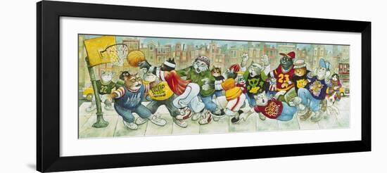 Hoop Cats-Bill Bell-Framed Giclee Print