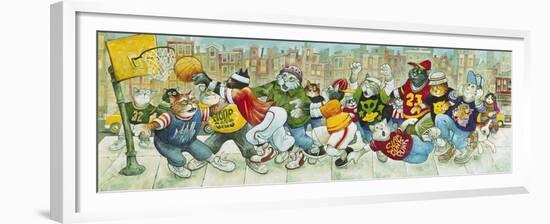 Hoop Cats-Bill Bell-Framed Giclee Print