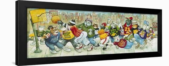 Hoop Cats-Bill Bell-Framed Giclee Print