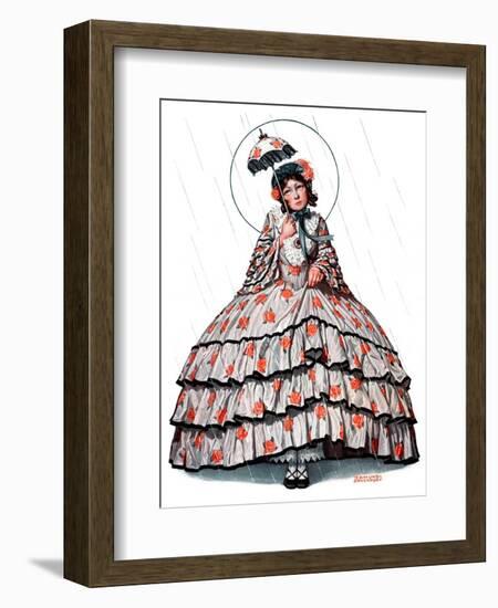 "Hoop Skirt,"April 25, 1925-Edmund Davenport-Framed Giclee Print