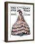 "Hoop Skirt," Saturday Evening Post Cover, April 25, 1925-Edmund Davenport-Framed Giclee Print