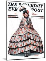 "Hoop Skirt," Saturday Evening Post Cover, April 25, 1925-Edmund Davenport-Mounted Giclee Print