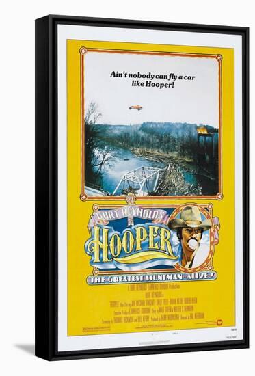 Hooper, US poster, Burt Reynolds, 1978, © Warner Brothers/courtesy Everett Collection-null-Framed Stretched Canvas